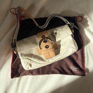 Coach Bumblebee Soho Optic Signature Small Flap Bag